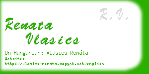 renata vlasics business card